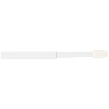 2 tringles plates extensibles 30/50 cm blanc