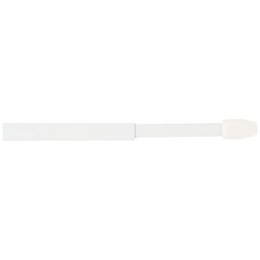 2 tringles plates extensibles 50/80 cm blanc