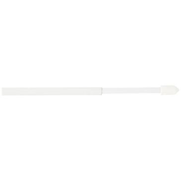 2 tringles rondes extensibles 50/80 cm blanc