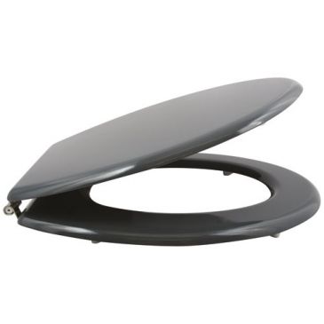 Abattant wc anthracite mdf charnières inox