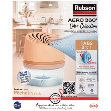 Absorbeur aéro 360° 20m² collection couleur pêche