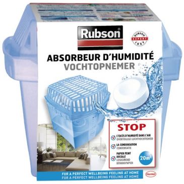Absorbeur odeur et humidité basic - 20 m² - 1 tablette - 0,5 Kg