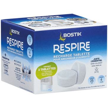 Absorbeur humidité respire recharge x2