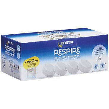 Absorbeur humidité respire recharge x 4