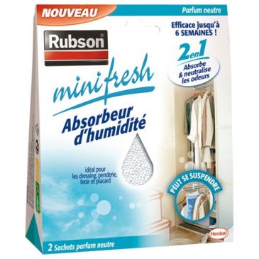 Absorbeur odeur minifresh neutre de 50 g - lot de 2 