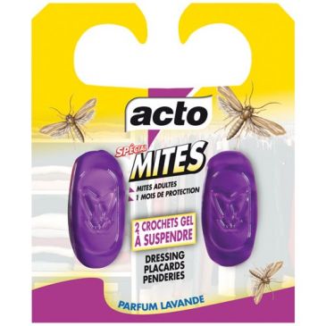 Acto crochet spécial mites textile x 2