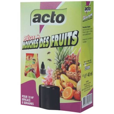 Piège à mouches - des fruits - piège à glu et diffuseur 40 mL - 10 m² - eff