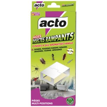 Piège à glu aromatisé vanille insectes rampants étui de 9