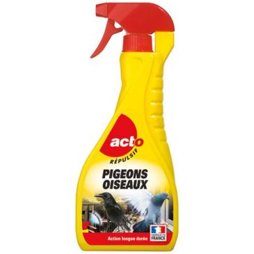 Acto répulsif pigeons et oiseaux spray 750 ml