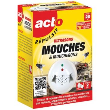 Répulsif ultrasons mouches et moucherons