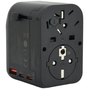 Adaptateur éléctrique de voyage monde usb a 18w / usb c 20w
