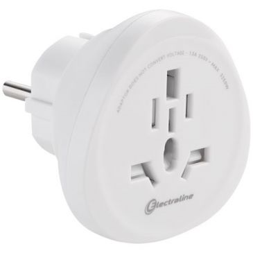Adaptateur électrique de voyage monde vers europe