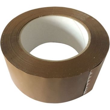 Ruban adhésif emballage - silencieux - 50 mm x 132 m - havane