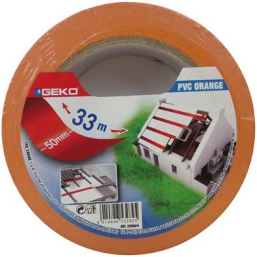 Adhésif PVC - 50 mm x 33 m - orange