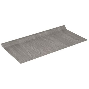  Adhésif - rouleau - 2 m x 45 cm - motif bois chêne sheffield gris perle