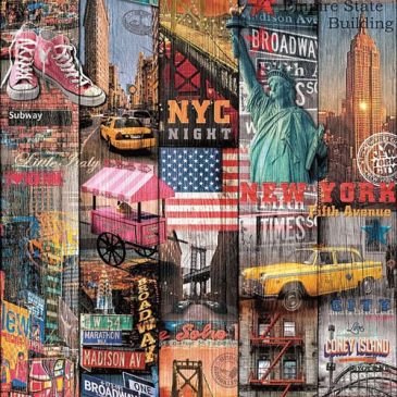 Adhésif rouleau déco manhattan 2mx45cm