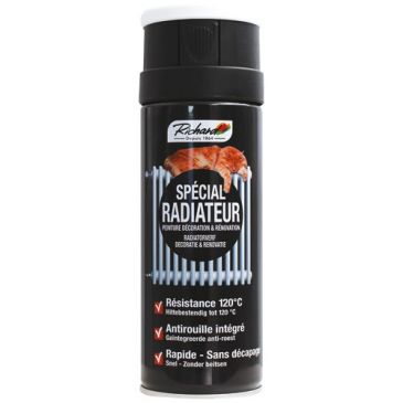 Bombe peinture Spécial Radiateur 400 ml - Blanc Satin
