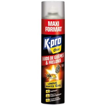 Aérosol foudroyant nids de guêpes et frelons 600 ml
