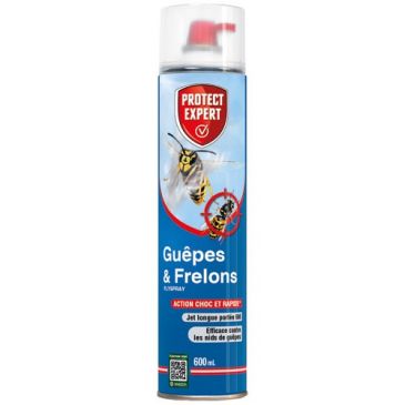 Aérosol guêpes et frelons jet longue portée 6 m 600 ml /n