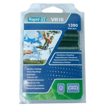 Agrafe grillage vr16 plastifiée boite de 400