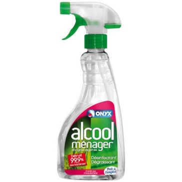 Alcool ménager parfumé Framboise - Flacon pulvérisateur 500 ml 