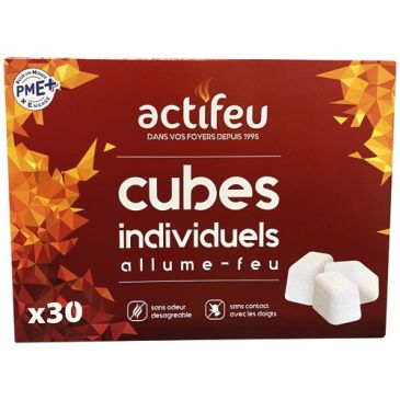 Allume feu sans odeur 30 cubes 