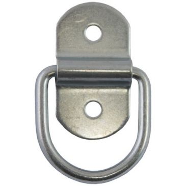 Anneau arrimage pivot. acier zing. Ø5.5mm plat.32x58mm bl2