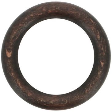 Anneau d.42 pour barre d.20 noyer blister de 10