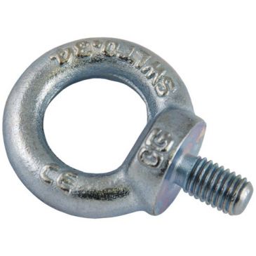 Anneau de levage - mâle - DIN 580 - L : 27 mm -  M16 - D35 mm - acier zingu