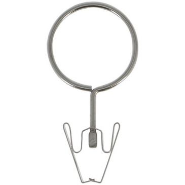 Anneau pince d.22 nickelé x 10 blister