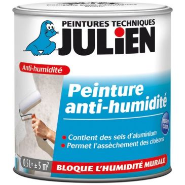 Peinture anti-humidité intérieure hydropro 0.5 L blanc satiné
