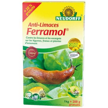 Anti-limaces Ferramol UAB granules 1 kg + 20 % gratuit