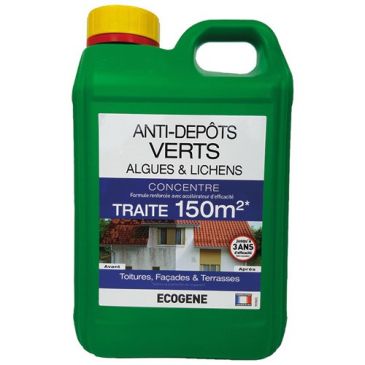 Anti-dépôts verts concentré traite 150 m² 2 L