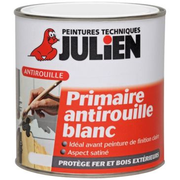 Peinture primaire antirouille 0,25 L Satin - Blanc
