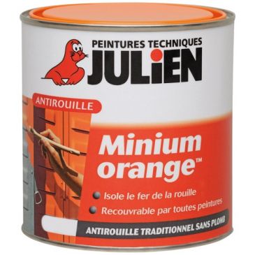 Peinture primaire antirouille 0,5 L Minium Mat - Orange