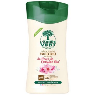 Arbre vert creme douche fleur de cerisier bio 250ml