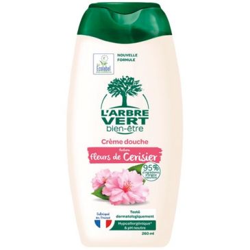 Arbre Vert douche fleurs de cerisier 260 ml