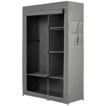 Armoire penderie avec 6 étagères 