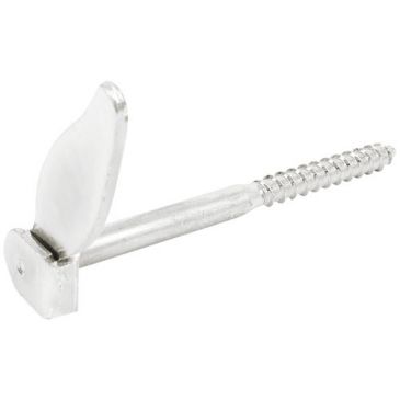 Tourniquet marseillais à vis bois - D10 - L : 130 mm - zingué blanc