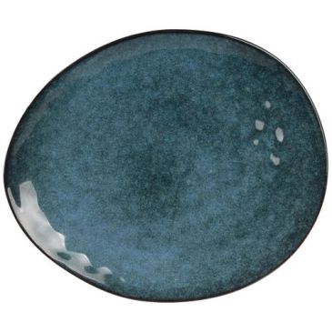Assiette plate 27.5 cm Galet Bleu - Au Grès du Temps - HOME DECO FACTORY