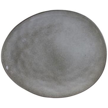 Assiette plate 27.5 cm Galet Gris - Au Grès du Temps - HOME DECO FACTORY
