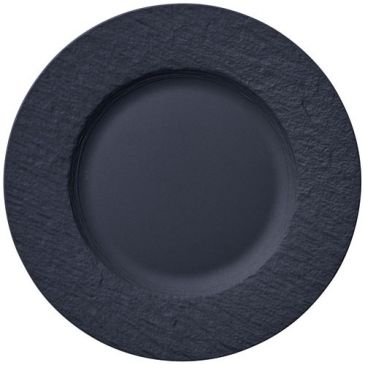 Assiette à dessert 22 cm Noire - Manufacture Rock