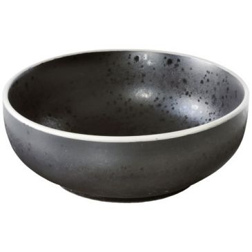 Assiette creuse 17 cm Salade & Pâtes - Aster Granit