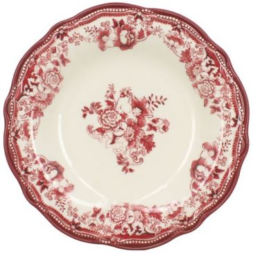Assiette creuse 22 cm Rose - Faustine