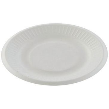 Assiette jetable carton blanc 18 cm - Lot de 50