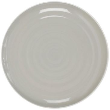 Assiette plate 26.5 cm grise - Bicolore - HOME DECO FACTORY