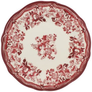 Assiette plate 26 cm Rose - Faustine