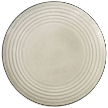 Assiette plate 27 cm Gris Clair - Flow