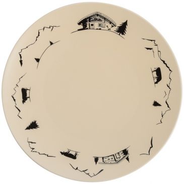 Assiette plate 27 cm - Montagne