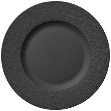 Assiette plate 27 cm Noire - Manufacture Rock